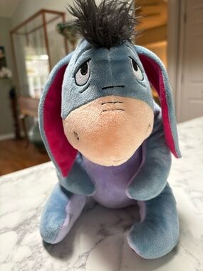 Disney Plush in Light Blue and Lavender Eeyore Stuffed Animal